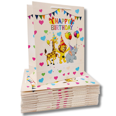 Happy B`Day Gift Bags Premium Quality 8X10X4 Inch